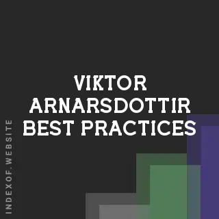 Viktor Arnarsdottir Best Practices | Indexof