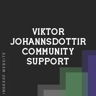 Viktor Johannsdottir Community Support | Indexof