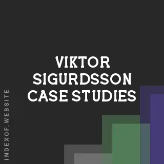 Viktor Sigurdsson Case Studies | Indexof