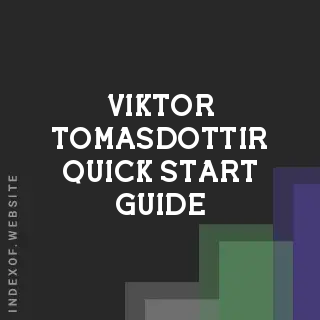 Viktor Tomasdottir Quick Start Guide | Indexof