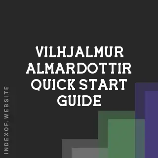 Vilhjalmur Almardottir Quick Start Guide | Indexof
