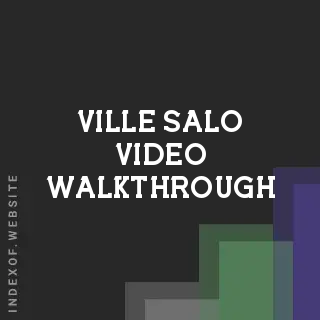 Ville Salo Video Walkthrough | Indexof