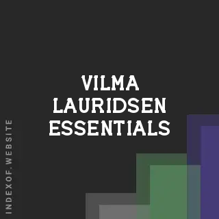 Vilma Lauridsen Essentials | Indexof