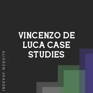 Vincenzo De Luca Case Studies | Indexof