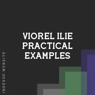 Viorel Ilie Practical Examples | Indexof