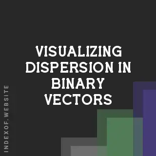 Visualizing Dispersion in Binary Vectors via Pairwise Hamming Distance