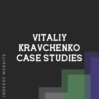 Vitaliy Kravchenko Case Studies | Indexof