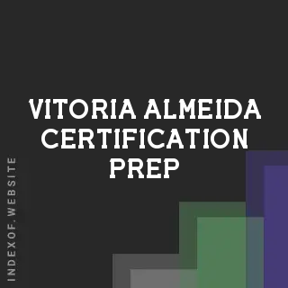 Vitoria Almeida Certification Prep | Indexof