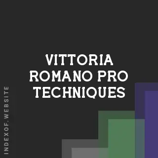 Vittoria Romano Pro Techniques | Indexof