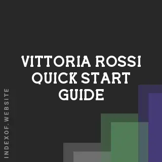 Vittoria Rossi Quick Start Guide | Indexof