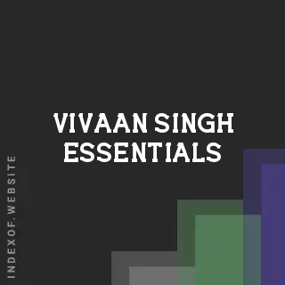 Vivaan Singh Essentials | Indexof