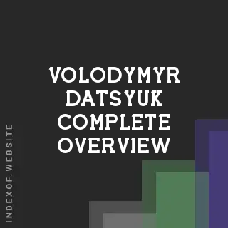 Volodymyr Datsyuk Complete Overview | Indexof