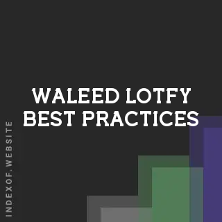 Waleed Lotfy Best Practices | Indexof