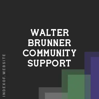 Walter Brunner Community Support | Indexof