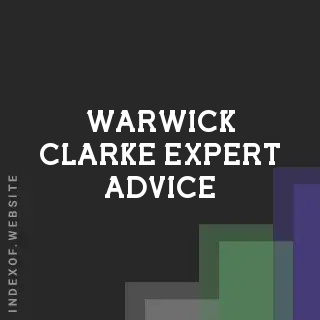 Warwick Clarke Expert Advice | Indexof