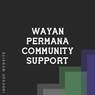 Wayan Permana Community Support | Indexof