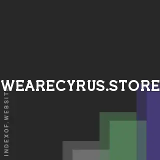 wearecyrus.store by Oleg Kiselev site -  Indexof