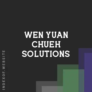 Wen-yuan Chueh Solutions | Indexof