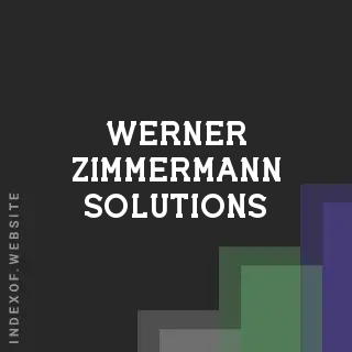 Werner Zimmermann Solutions | Indexof