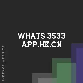 whats-3533-app.hk.cn by Ormur Vidarsdottir site -  Indexof