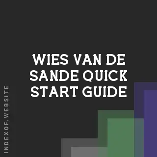 Wies van de Sande Quick Start Guide | Indexof