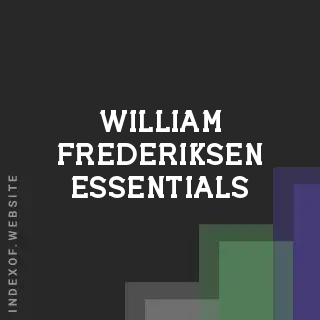 William Frederiksen Essentials | Indexof