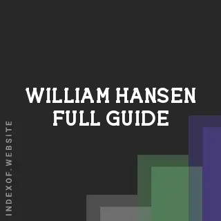 William Hansen Full Guide | Indexof