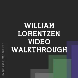 William Lorentzen Video Walkthrough | Indexof
