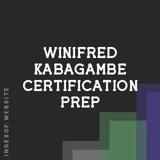 Winifred Kabagambe Certification Prep | Indexof