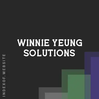 Winnie Yeung Solutions | Indexof