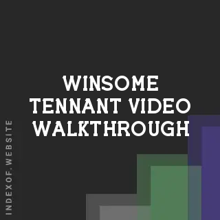 Winsome Tennant Video Walkthrough | Indexof