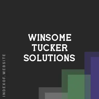 Winsome Tucker Solutions | Indexof
