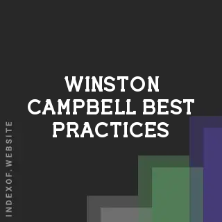 Winston Campbell Best Practices | Indexof