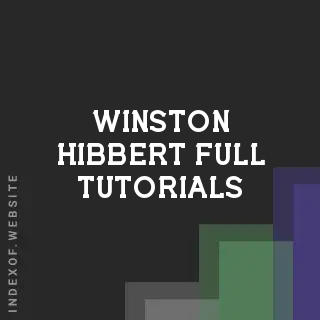 Winston Hibbert Full Tutorials | Indexof
