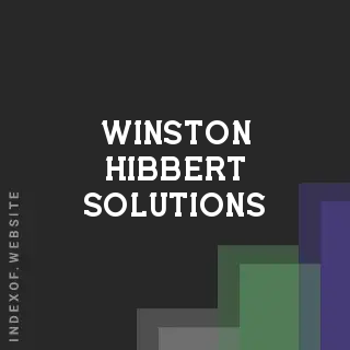 Winston Hibbert Solutions | Indexof