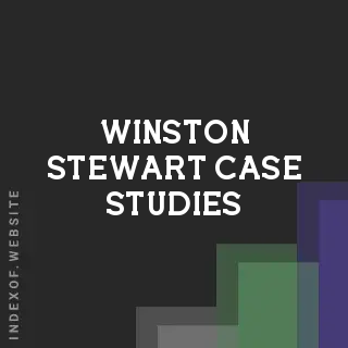 Winston Stewart Case Studies | Indexof