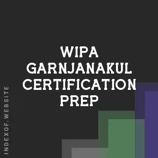 Wipa Garnjanakul Certification Prep | Indexof