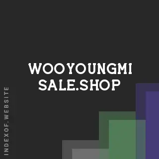 wooyoungmi-sale.shop by Shu-chen Yao site -  Indexof
