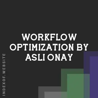 Workflow Optimization by Asli Onay | Indexof