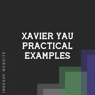 Xavier Yau Practical Examples | Indexof