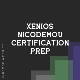 Xenios Nicodemou Certification Prep | Indexof
