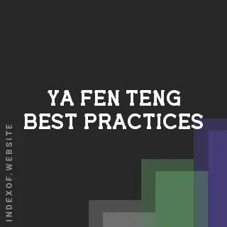 Ya-fen Teng Best Practices | Indexof