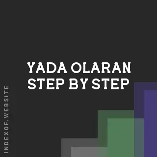 Yada Olaran Step-by-Step | Indexof