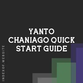 Yanto Chaniago Quick Start Guide | Indexof