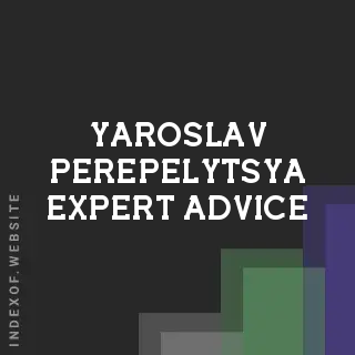 Yaroslav Perepelytsya Expert Advice | Indexof