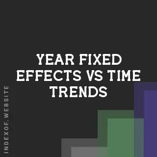 Year Fixed Effects vs. Time Trends: Handling Trending Regressors in GIS & Economics