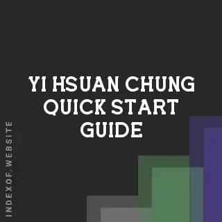 Yi-hsuan Chung Quick Start Guide | Indexof