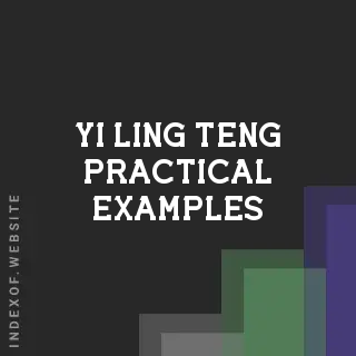 Yi-ling Teng Practical Examples | Indexof