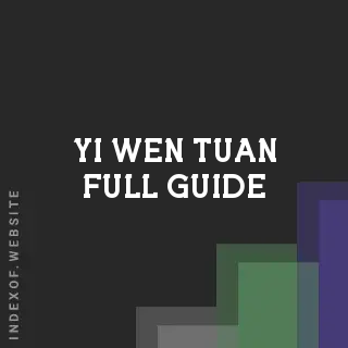 Yi-wen Tuan Full Guide | Indexof