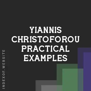 Yiannis Christoforou Practical Examples | Indexof